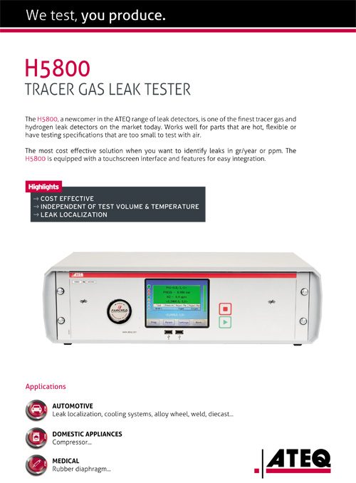 tracer leak tester H8000