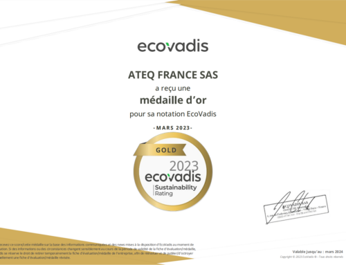 喜訊|ATEQ在「EcoVadis可持續發展評鑑」獲得金牌獎